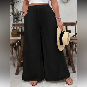 Elegant Black Wide-Leg Pants
